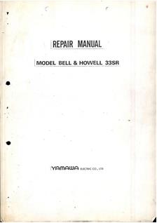 Bell and Howell 33SR manual. Camera Instructions.